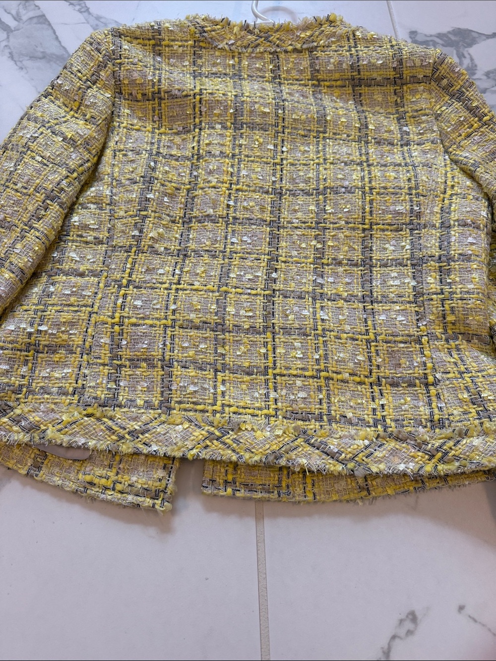 Old Navy Yellow Tweed Jacket - Picture 6 of 6